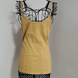 Rubbish Mustard Yellow Tank Top